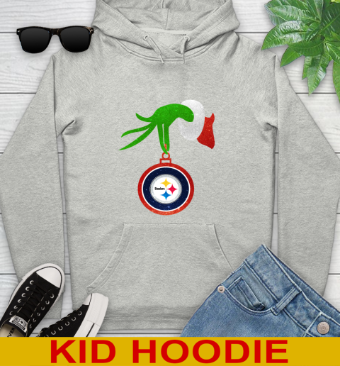 Pittsburgh Steelers Grinch Merry Christmas NFL Football Youth Hoodie