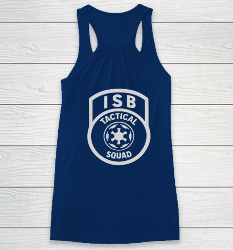 Tactical ISB Squad (print on front and back) Racerback Tank 10