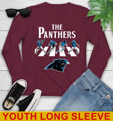 NFL Football Carolina Panthers The Beatles Rock Band Shirt Youth Long Sleeve 6