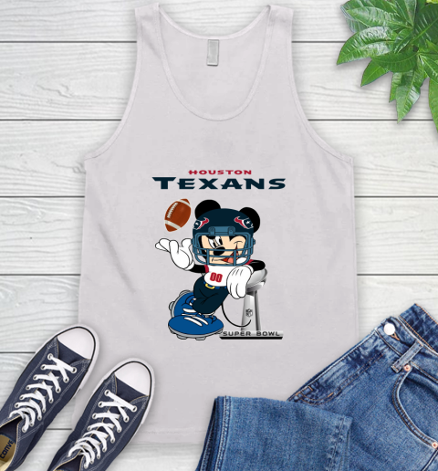 NFL Houston Texans Mickey Mouse Disney Super Bowl Football T Shirt Tank Top