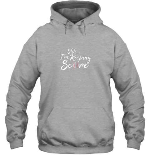 69sq scorekeeper gift funny baseball team score book keeper hoodie 23 front sport grey