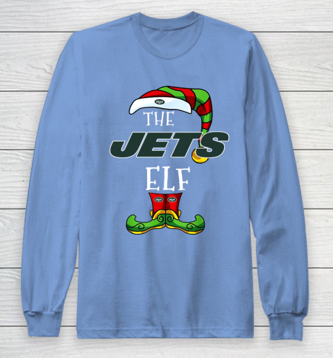 New York Jets Christmas ELF Funny NFL Long Sleeve T-Shirt 8