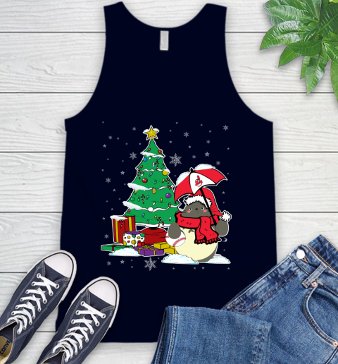 Cleveland Indians MLB Baseball Cute Tonari No Totoro Christmas Sports Tank Top 2