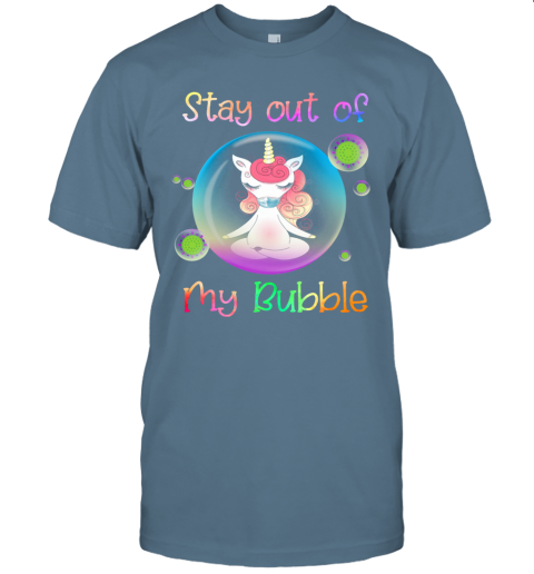 Unicorn Yoga Stay Out My Bubble Coronavirus Mask T Shirt Cheap T