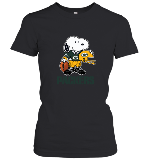 Snoopy A Strong And Proud Green Bay Packers Player NFL Women's T-Shirt