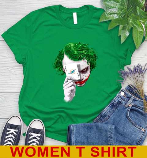 Miami Dolphins NFL Football Joker Card Shirt Women's T-Shirt 7