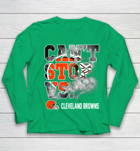 NFL Cleveland Browns Can't Stop Vs Youth Long Sleeve 4