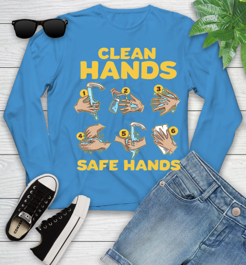 Nurse Shirt Washing Clean Hands Safe Hand Hygiene Wash Save T Shirt Youth Long Sleeve 7