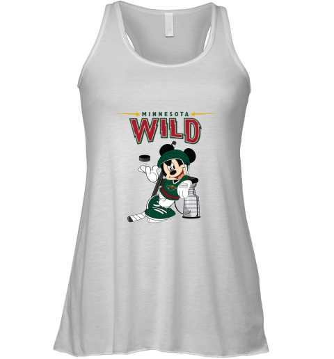 Mickey Minnesota Wild With The Stanley Cup Hockey NHL Racerback Tank