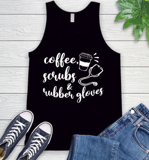 Nurse Shirt Coffee Scrubs Tank Top
