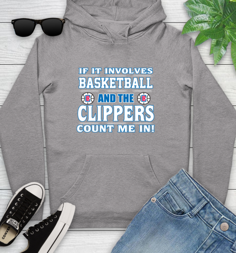 NBA If It Involves Basketball And Los Angeles Clippers Count Me In Sports Youth Hoodie - Image 7