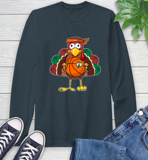 Boston Celtics Turkey thanksgiving day Long Sleeve T-Shirt 8