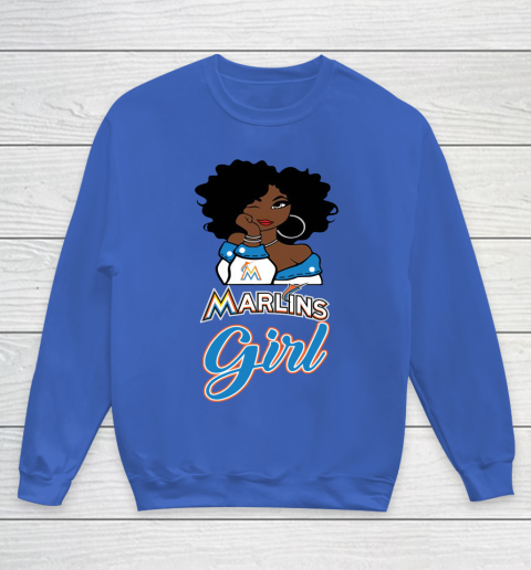 Miami Marlinss Girl MLB Youth Sweatshirt 8