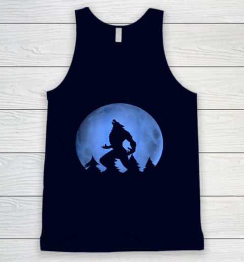 Werewolf Blue Moon wolf full moon on Halloween costume 2020 Tank Top 2