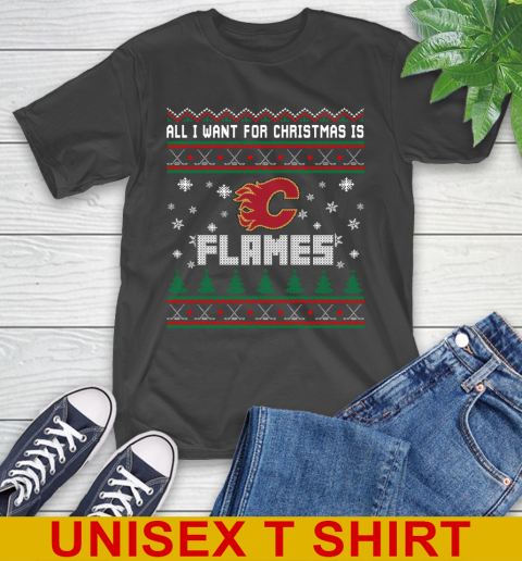Calgary Flames NHL Hockey All I Want For Christmas Is My Team Sports