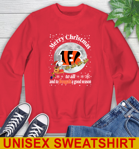 Cincinnati Bengals Merry Christmas To All And To Bengals A Good Season NFL Football Sports Sweatshirt 12