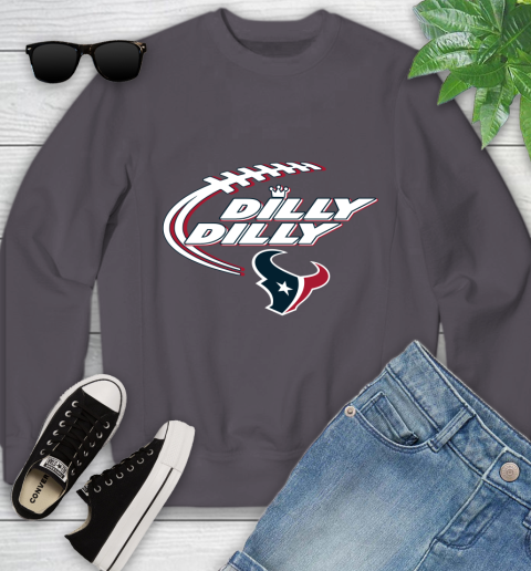 NFL Houston Texans Dilly Dilly Football Sports Youth Sweatshirt 6