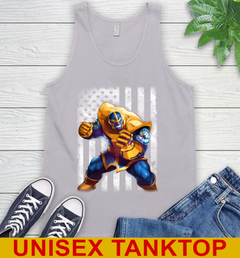 NBA Basketball Philadelphia 76ers Thanos Marvel American Flag Shirt Tank Top 3