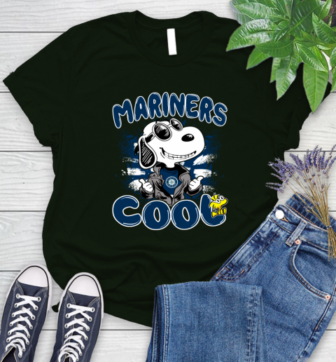 MLB Baseball Seattle Mariners Cool Snoopy Shirt Women's T-Shirt 5