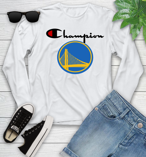 NBA Basketball Golden State Warriors Champion Shirt Youth Long Sleeve