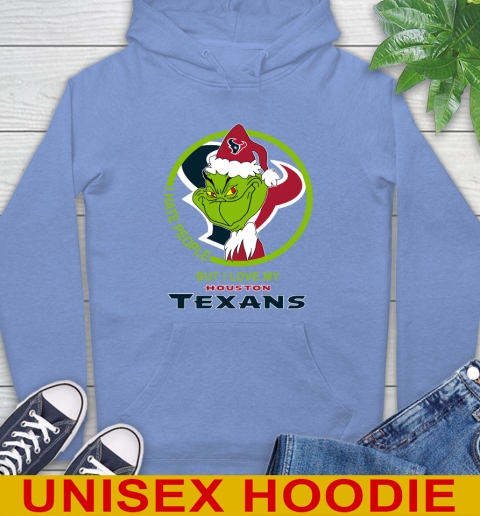Houston Texans NFL Christmas Grinch I Hate People But I Love My Favorite Football Team Hoodie 11
