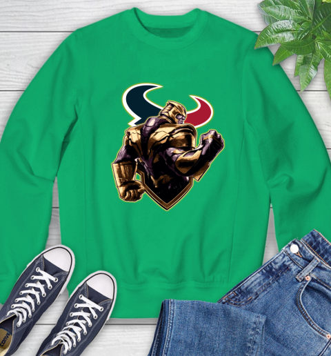 NFL Thanos Avengers Endgame Football Sports Houston Texans Sweatshirt 6