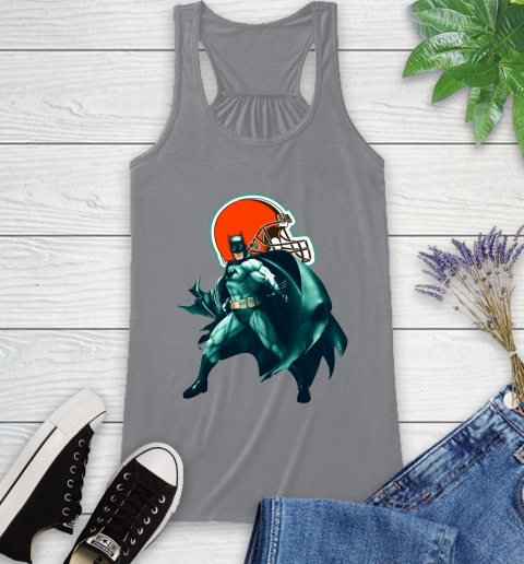 NFL Batman Football Sports Cleveland Browns Racerback Tank 5