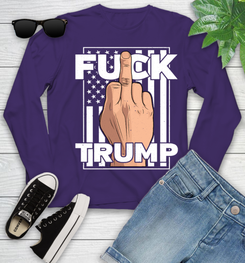 Fuck Trump Middle Finger Anti Republican T Shirt 116