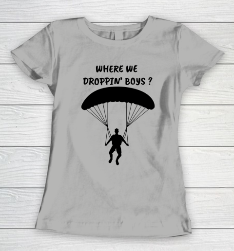 Fortnite Tshirt Where we droppin Boys Women's T-Shirt 8