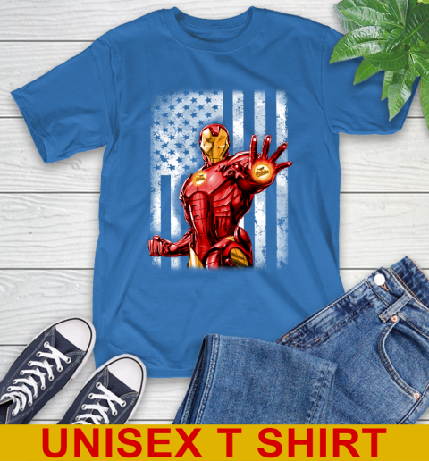 Baltimore Orioles MLB Baseball Iron Man Avengers American Flag Shirt T Shirt