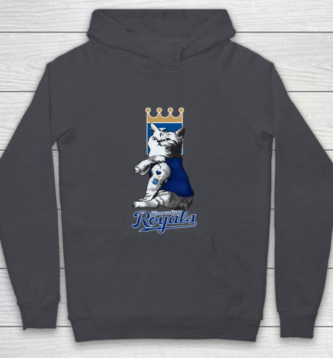 MLB Baseball My Cat Loves Kansas City Royals Youth Hoodie 5