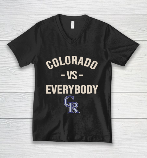 Colorado Rockies Vs Everybody V-Neck T-Shirt