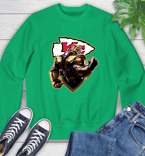 NFL Thanos Avengers Endgame Football Sports Kansas City Chiefs Sweatshirt 6