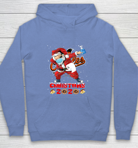 Baltimore Orioles Funny Santa Claus Dabbing Christmas 2020 MLB Youth Hoodie 8