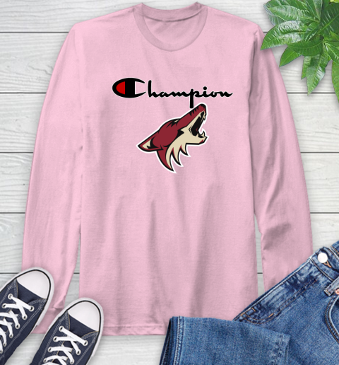 NHL Hockey Arizona Coyotes Champion Shirt Long Sleeve T-Shirt 8