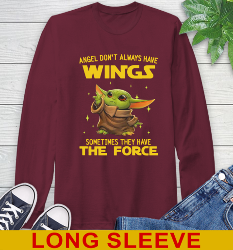 Baby Yoda Angel Don't Always Have Wings They Have The Force Shirt 61