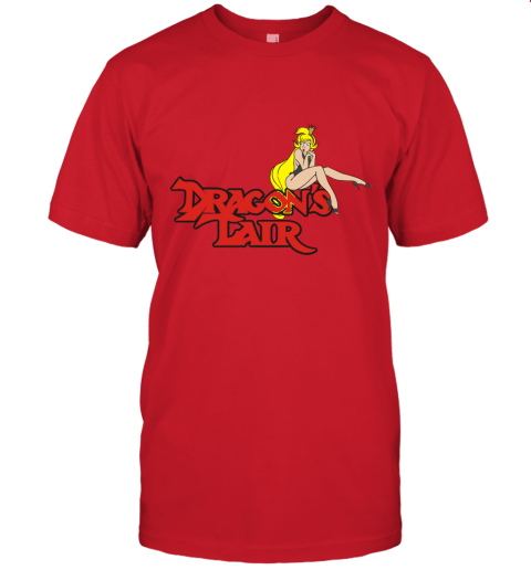 tjqo dragons lair daphne baseball shirts jersey t shirt 60 front red