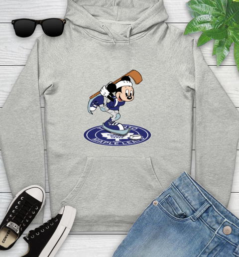 NHL Hockey Toronto Maple Leafs Cheerful Mickey Disney Shirt Youth Hoodie 2