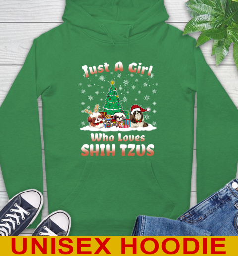Christmas Just a girl who love shih tzus dog pet lover 161