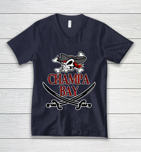 Champa Bay TB Football Champions V-Neck T-Shirt 2