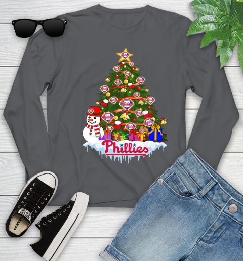 Philadelphia Phillies Merry Christmas MLB Baseball Sports Youth Long Sleeve 8