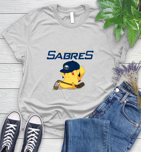 NHL Pikachu Hockey Sports Buffalo Sabres Women's T-Shirt