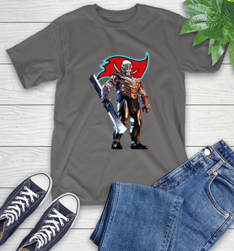NFL Thanos Gauntlet Avengers Endgame Football Tampa Bay Buccaneers T-Shirt 9