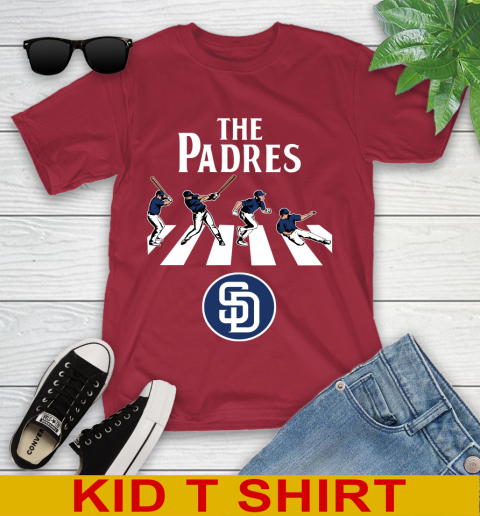 MLB Baseball San Diego Padres The Beatles Rock Band Shirt Youth T-Shirt 12