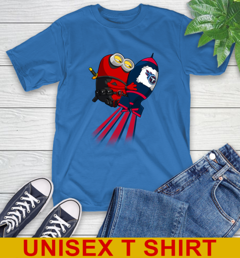 NFL Football Tennessee Titans Deadpool Minion Marvel Shirt T-Shirt 11