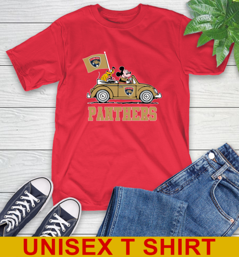 NHL Hockey Florida Panthers Pluto Mickey Driving Disney Shirt T-Shirt 10
