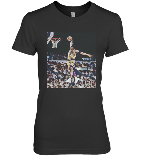 Kobe Bryant Playing Basketball Los Angeles Lakers Team Premium Women's T-Shirt