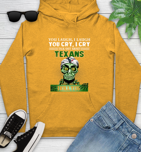 NFL Talk Shit About Houston Texans I Kill You Achmed The Dead Terrorist Jeffrey Dunham Football Youth Hoodie 2