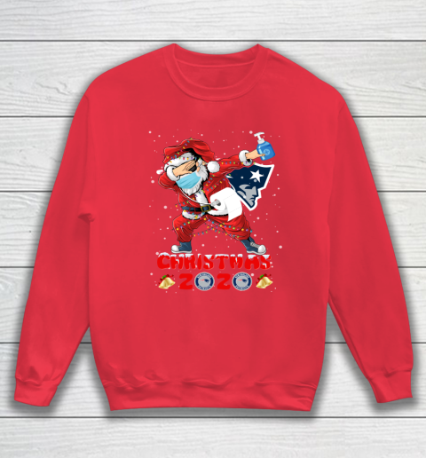 New England Patriots Funny Santa Claus Dabbing Christmas 2020 NFL Sweatshirt 7