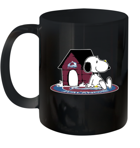 NHL Hockey Colorado Avalanche Snoopy The Peanuts Movie Shirt Ceramic Mug 11oz 2